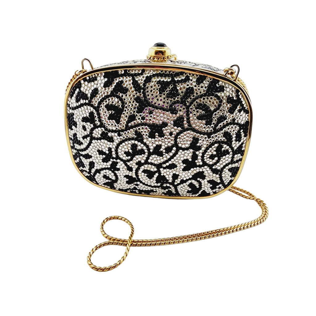 Vintage Beautiful Judith Lieber Minaudiere With Dust Bags And Accessories 6/17