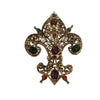 Vintage Fleur De Lis Unsigned Brooch (A4401)