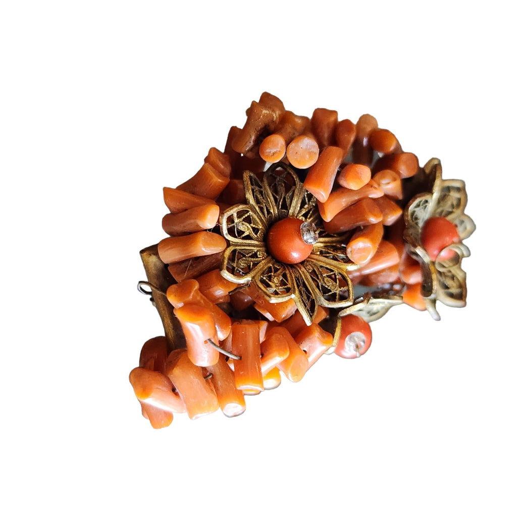 Vintage Unsigned Miriam Haskell Spezzatti Brooch (A1818)