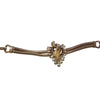 Vintage Retro Coro Style Rhinestone & Snake Chain Bracelet (A4302)