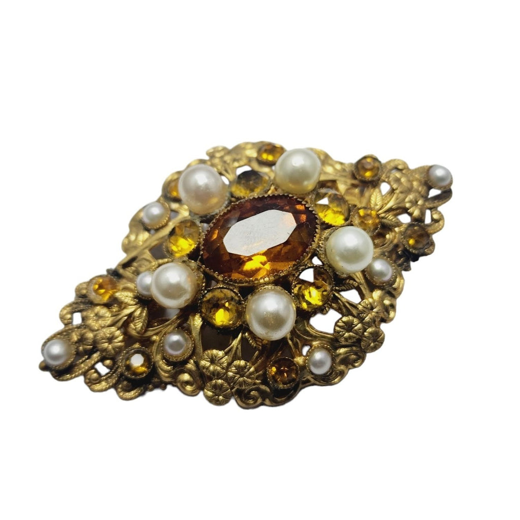 Vintage Amazing German Czech/Austro Hungarian? Decorative Brooch (A2208)