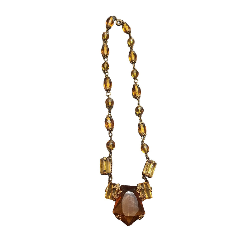 Vintage Amazing Czech Glass Necklace (A3699)