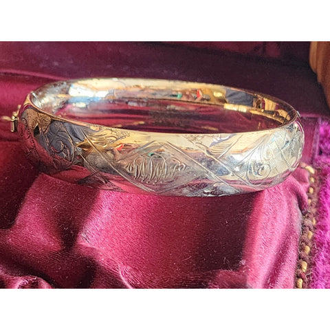 Vintage NOS Signed Bee Charming Silk Cord Fleur De Lis Charm Friendship Bracelet