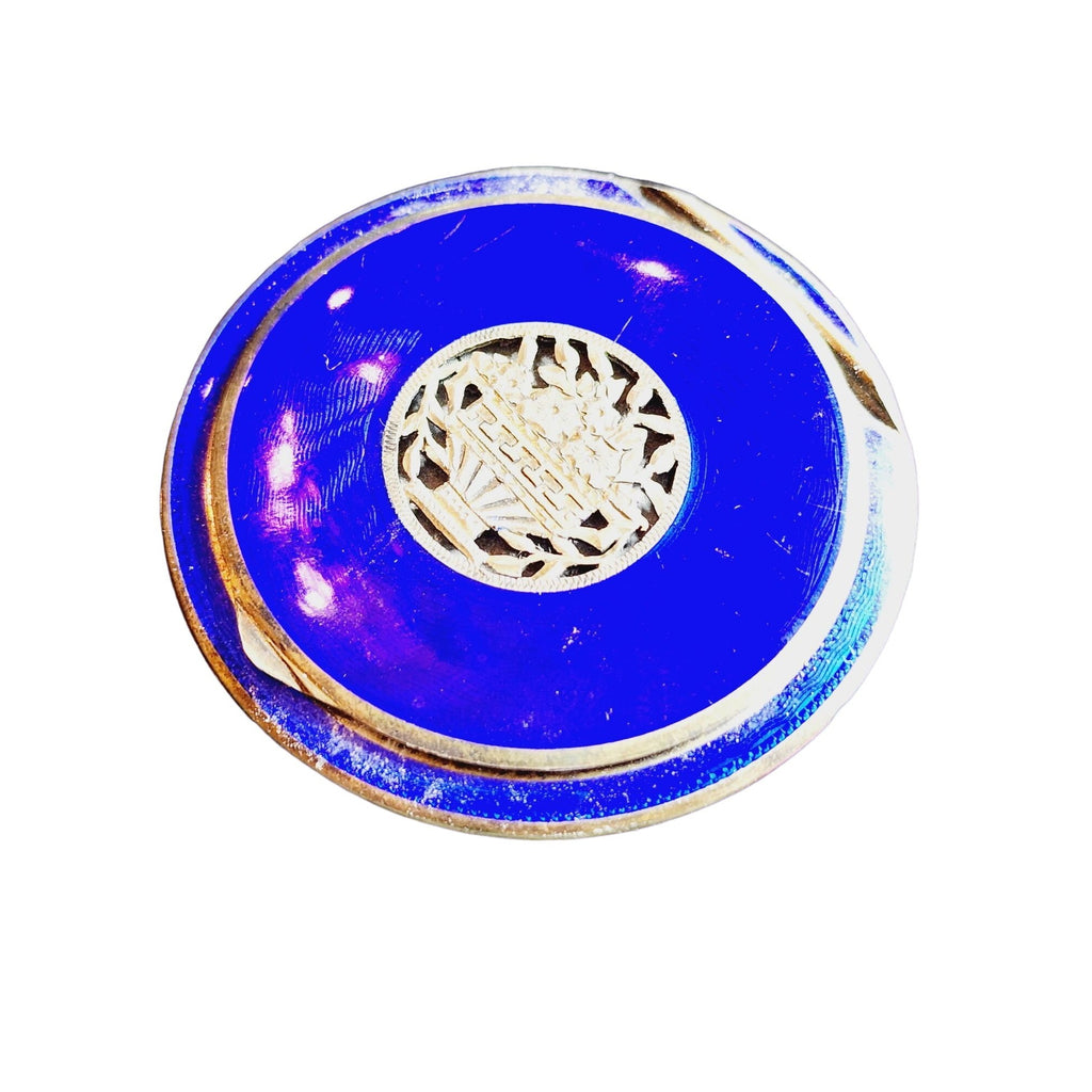 Vintage Deco 20s Enameled Compact (A1040)