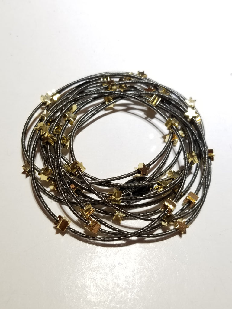 All star piano wire bracelets - Sugar NY