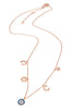 Sterling Charm Pink Gold Necklace - Sugar NY