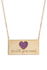 Sterling Love Plate Necklace - Sugar NY