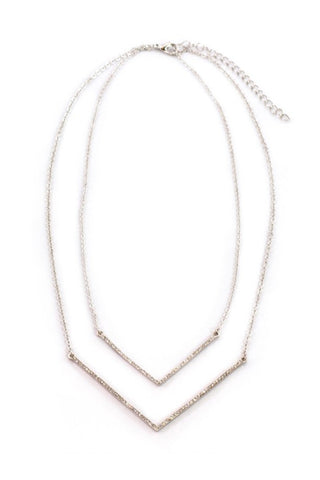 Arrowbar Silver Necklace