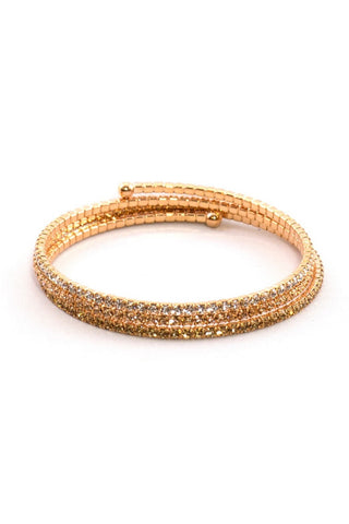 Gold Sealife Stretch Charm Bracelet