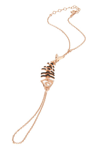 Sterling Charm Pink Gold Necklace