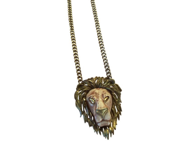 Vintage Razza 1968 By Luca Razza Lion Necklace