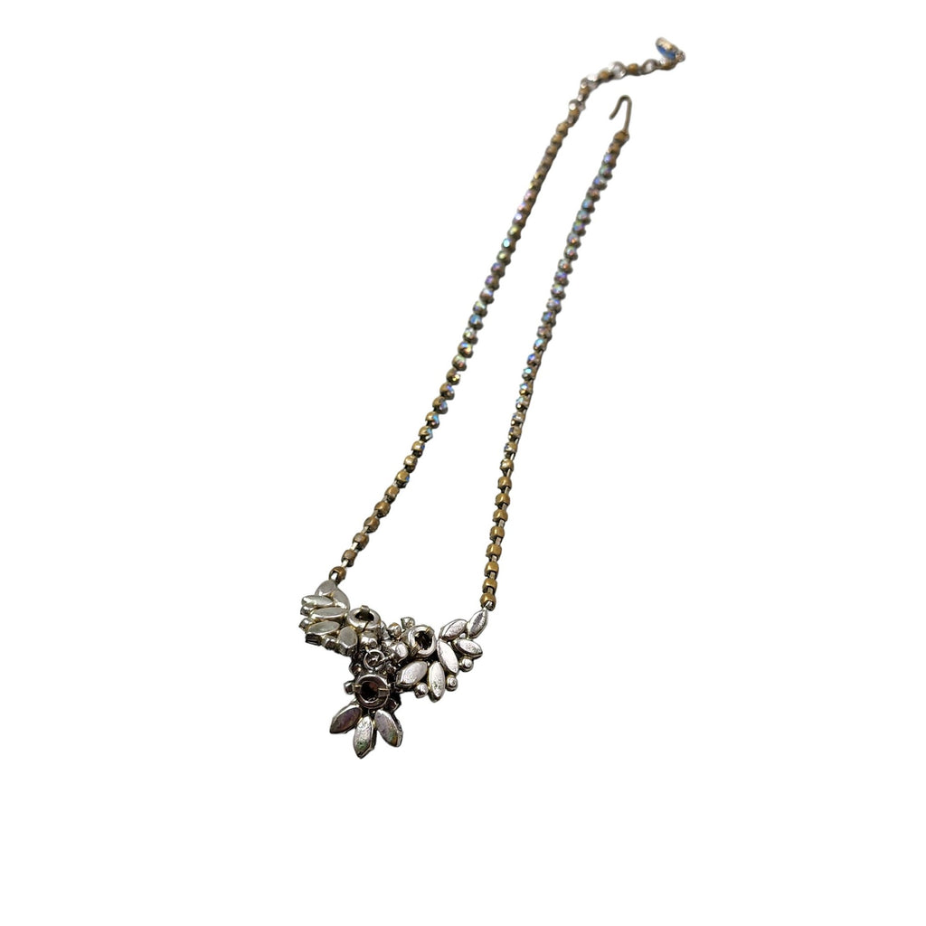 Vintage Stunning Ab Austria Rhinestone Necklace (A2599)