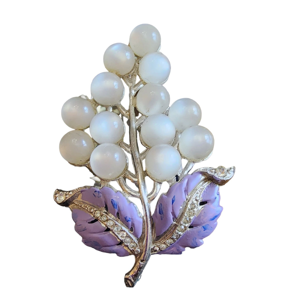 Vintage Coro Moonglow Fur Clip (A1904)