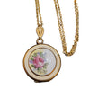 Vintage Enamel Locket Necklace (A1968)