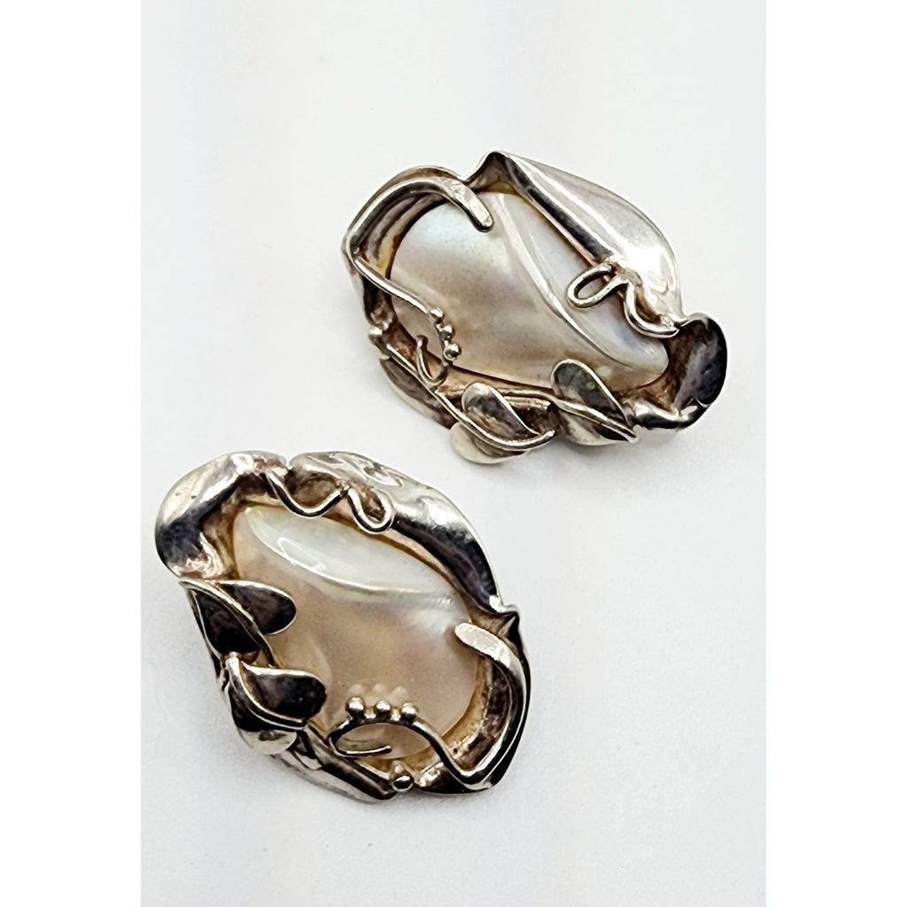 Sterling Silver 925 Designer Vintage Earrings (A5057)