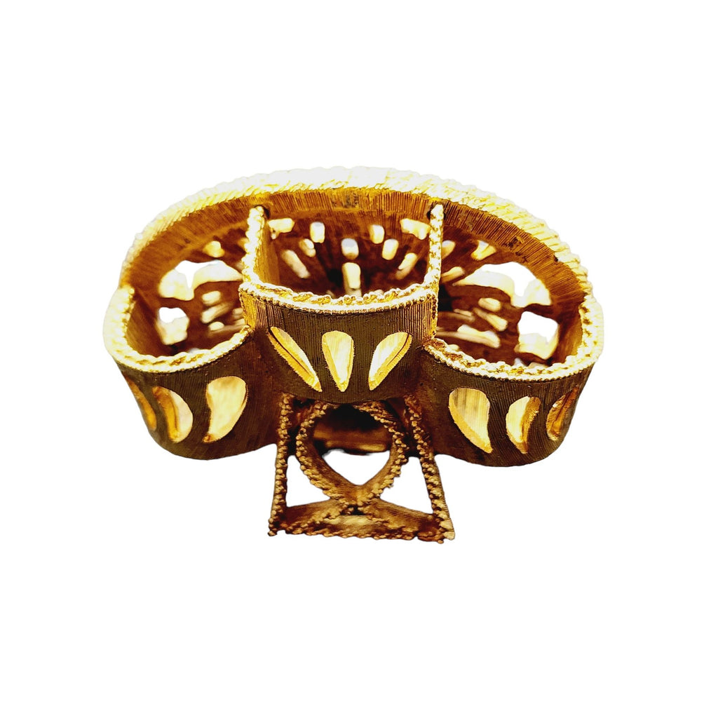 Vintage Rare Florenza Signed Peacock Lipstick Holder (A2267)