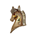 Vintage Unsigned Coro Beautifully Detailed Horse Head Brooch (3665)