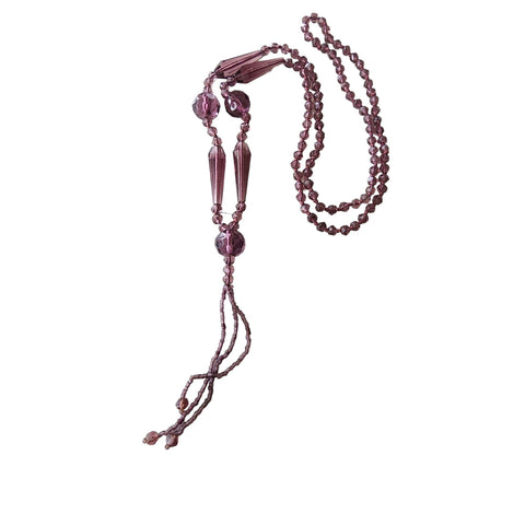 Vintage Etruscan Purple Glass Bracelet (A4427)