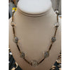 Antique Pools of Light with Brass Section Necklace