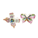 Vintage Enamel on Metal Large Butterfly Decorative Pieces To Wear On Scarf/Hair?