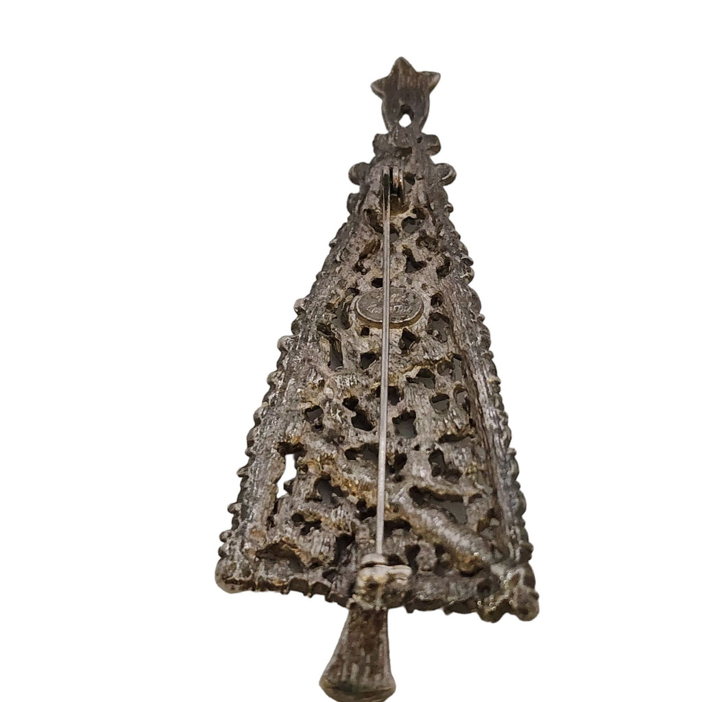 Vintage Rare Huge Hattie Carnegie Christmas Tree Brooch (A3546)