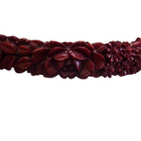 Vintage Carved Celluloid Bangle Bracelet (A3720)