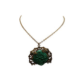 Vintage Peking Glass & Enamel Necklace (A2296)