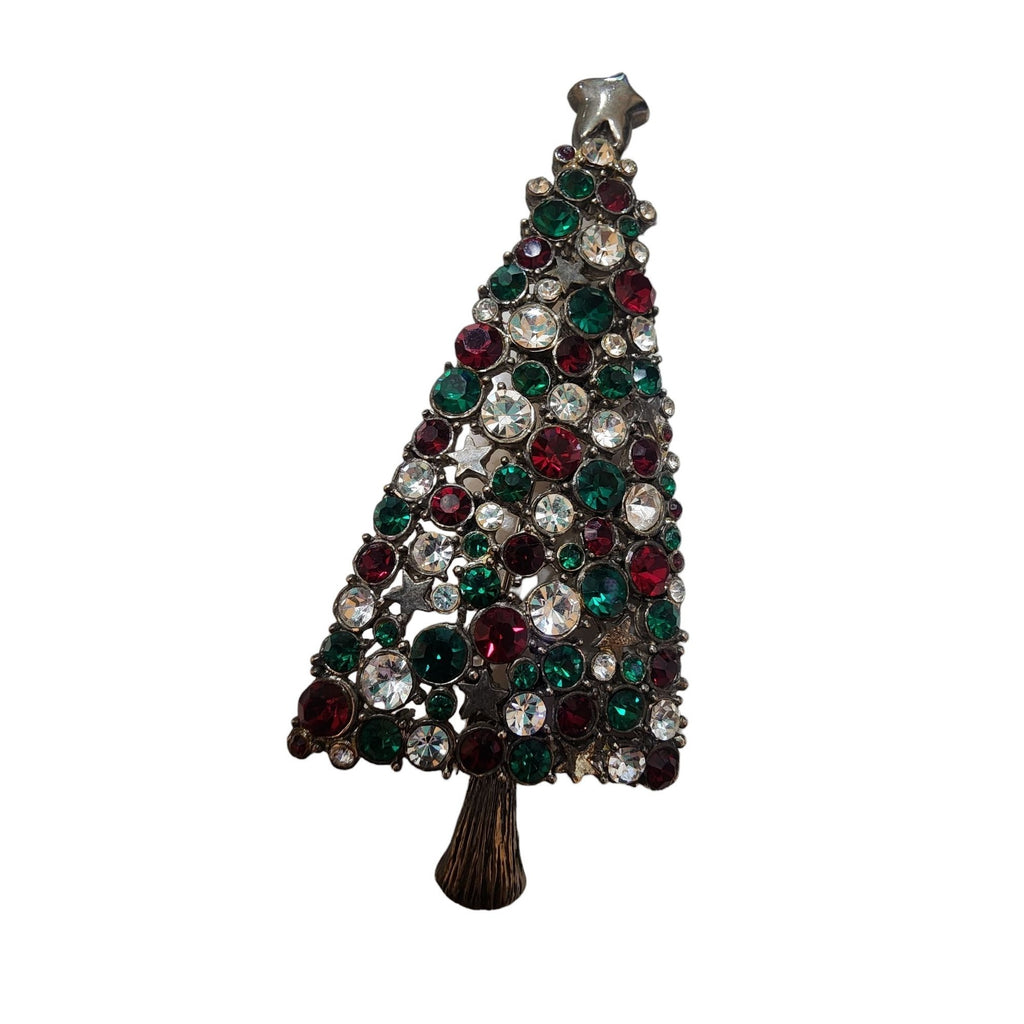 Vintage Rare Huge Hattie Carnegie Christmas Tree Brooch (A3546)
