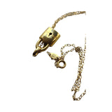 Vintage Padlock Lock Necklace (A5096)