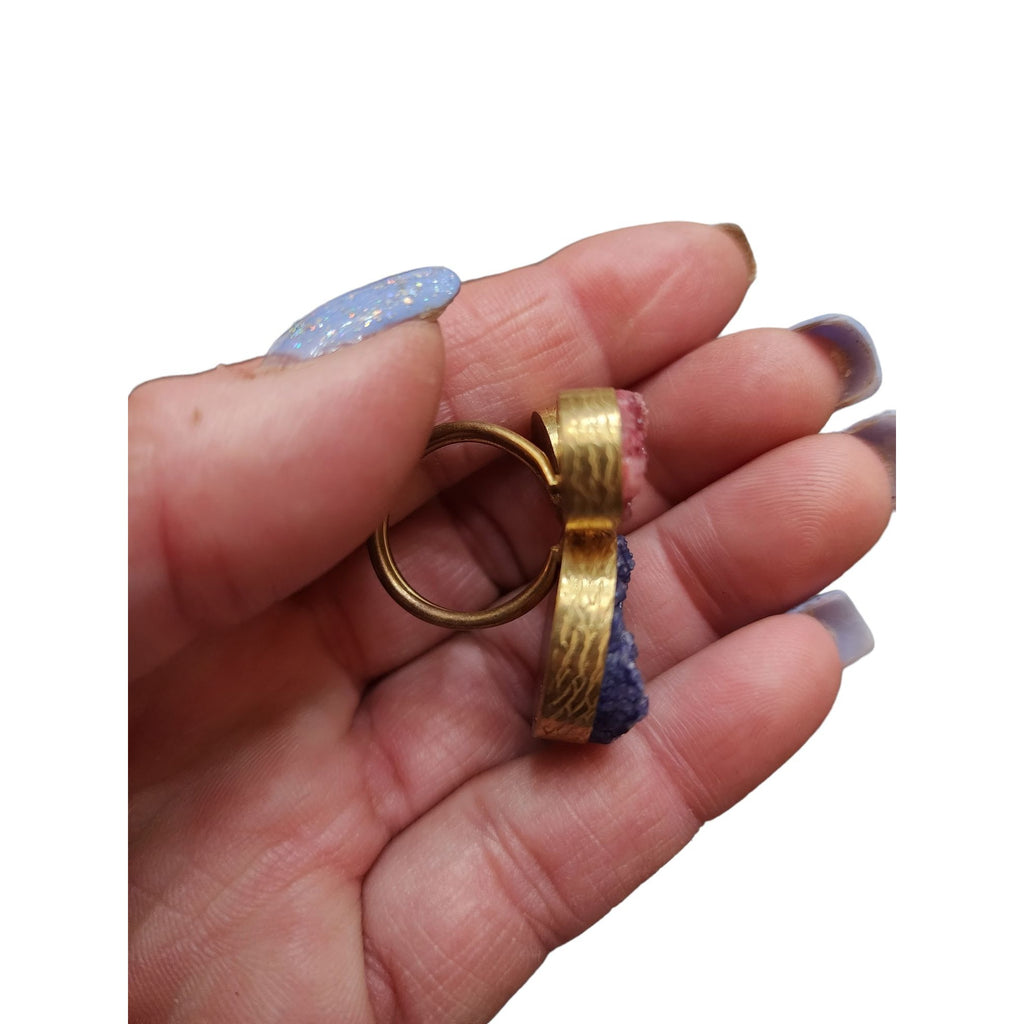 Vintage Druzy Ring Size 7 (A2353)