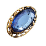 Vintage JCD & S Providence Faceted Glass Early Brooch (A2017)