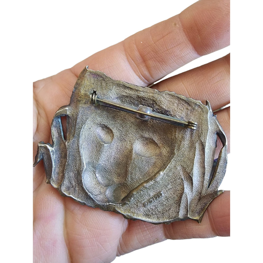 Vintage Signed JJ 1986 Lion Brooch (A1947)