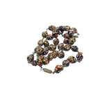 Vintage Millefiori Glass Beaded Necklace (A5064)