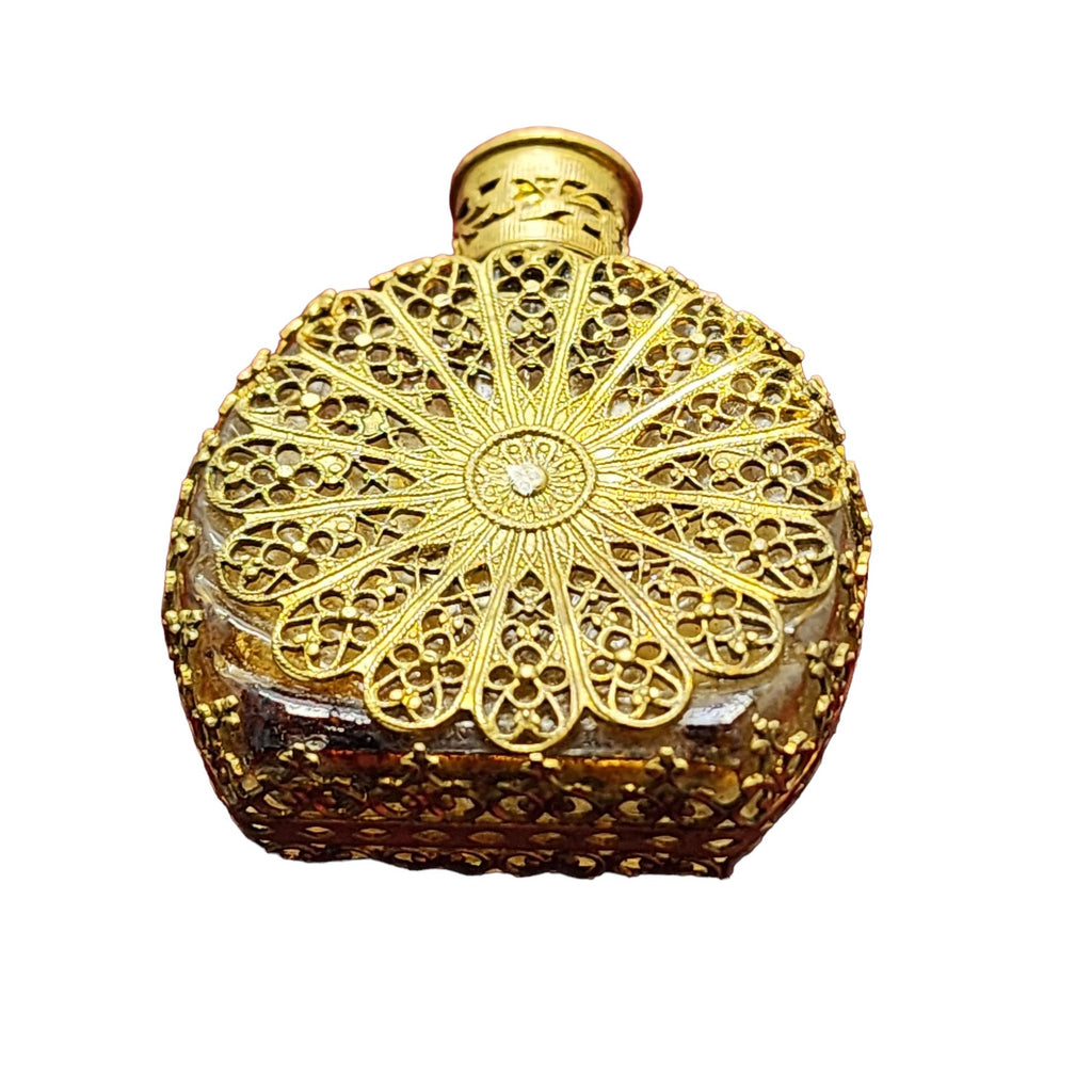 Antique Czech Decorative Enamel Egyptian Perfume Bottle (A2266)