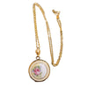 Vintage Enamel Locket Necklace (A1968)