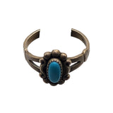 Navajo Sterling Silver Turquoise Vintage Ring (A5042)