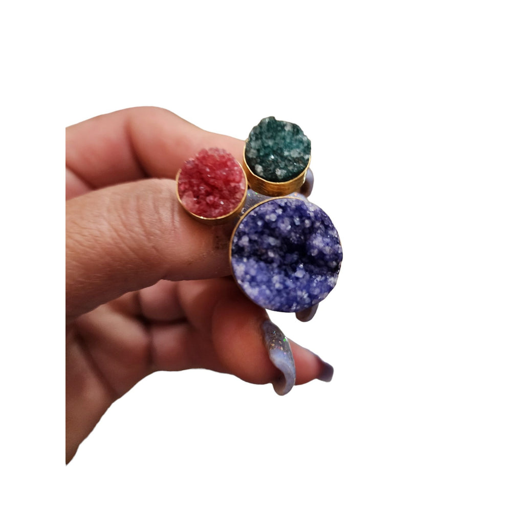Vintage Druzy Ring Size 7 (A2353)