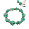 Vintage Turquoise Resin Buddha Bracelet NOS (A4335)