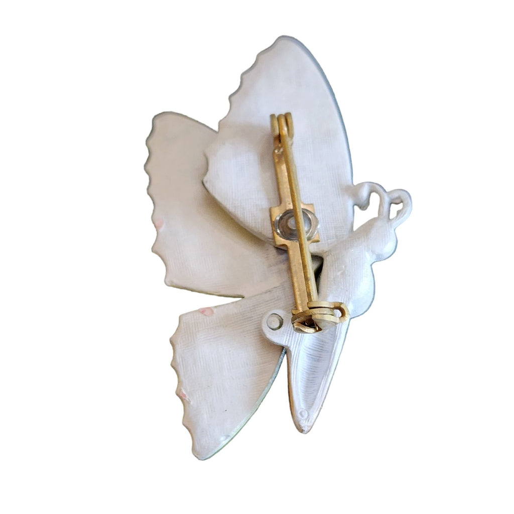 Vintage Unsigned Original By Robert Butterfly Enamel Brooch (A1710)