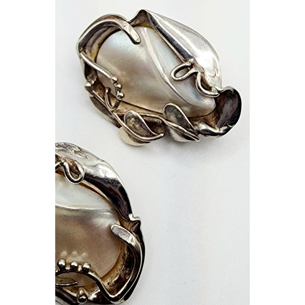 Sterling Silver 925 Designer Vintage Earrings (A5057)