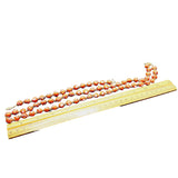 Vintage Bright Orange Wedding Cake Glass Necklace And Bracelet Set (A1880)