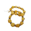 Vintage Pale Yellow Resin Buddha Bracelet NOS (A4338)
