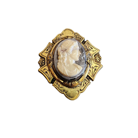 Early Frank Hess Miriam Haskell dress clip