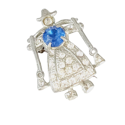 Early Frank Hess Miriam Haskell dress clip