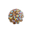 Vintage Signed Warner Ab Rhinestone Domed Brooch (A1948)