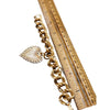 Vintage Signed Avon Chain Heart Charm Bracelet (A1840)