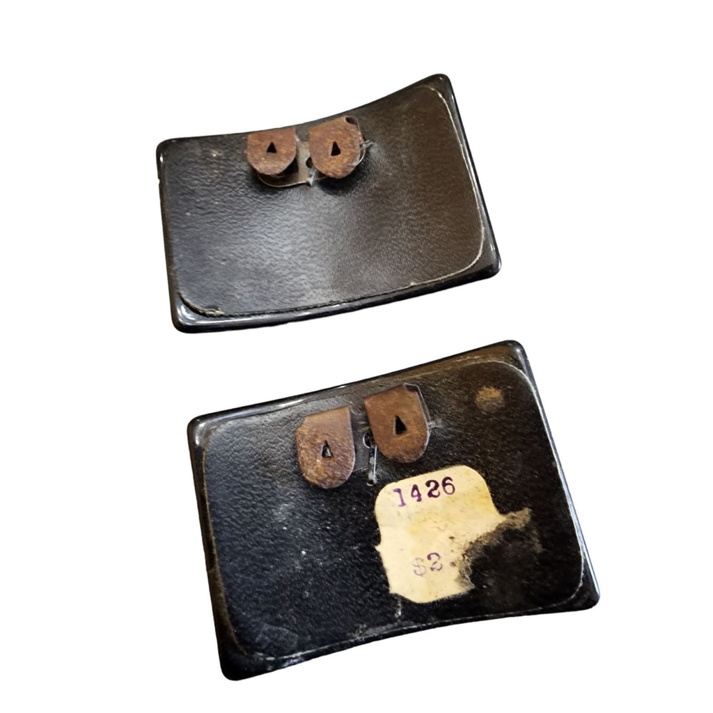 Vintage Painted Resin Shoe Clips (A2062)