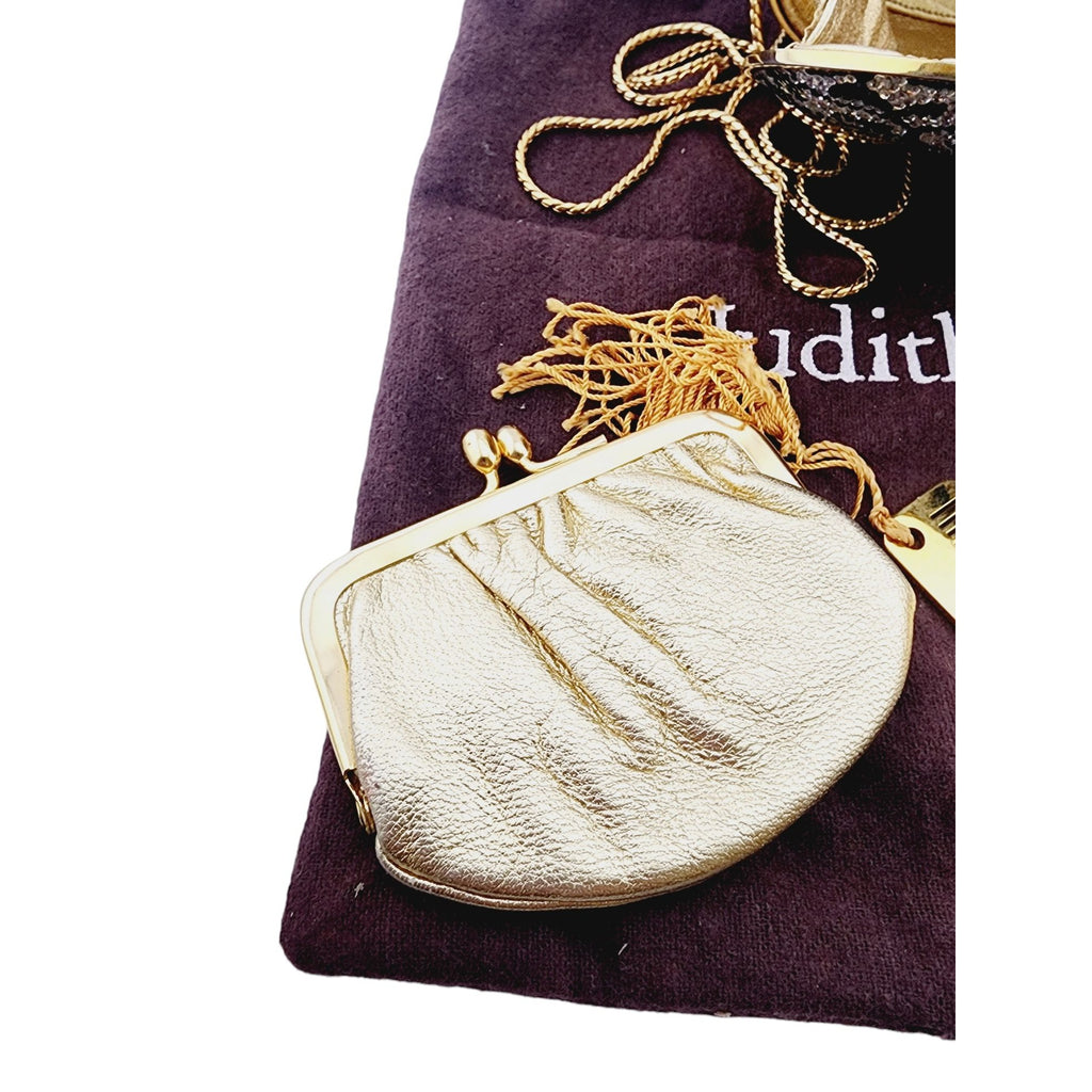 Vintage Beautiful Judith Lieber Minaudiere With Dust Bags And Accessories 6/17