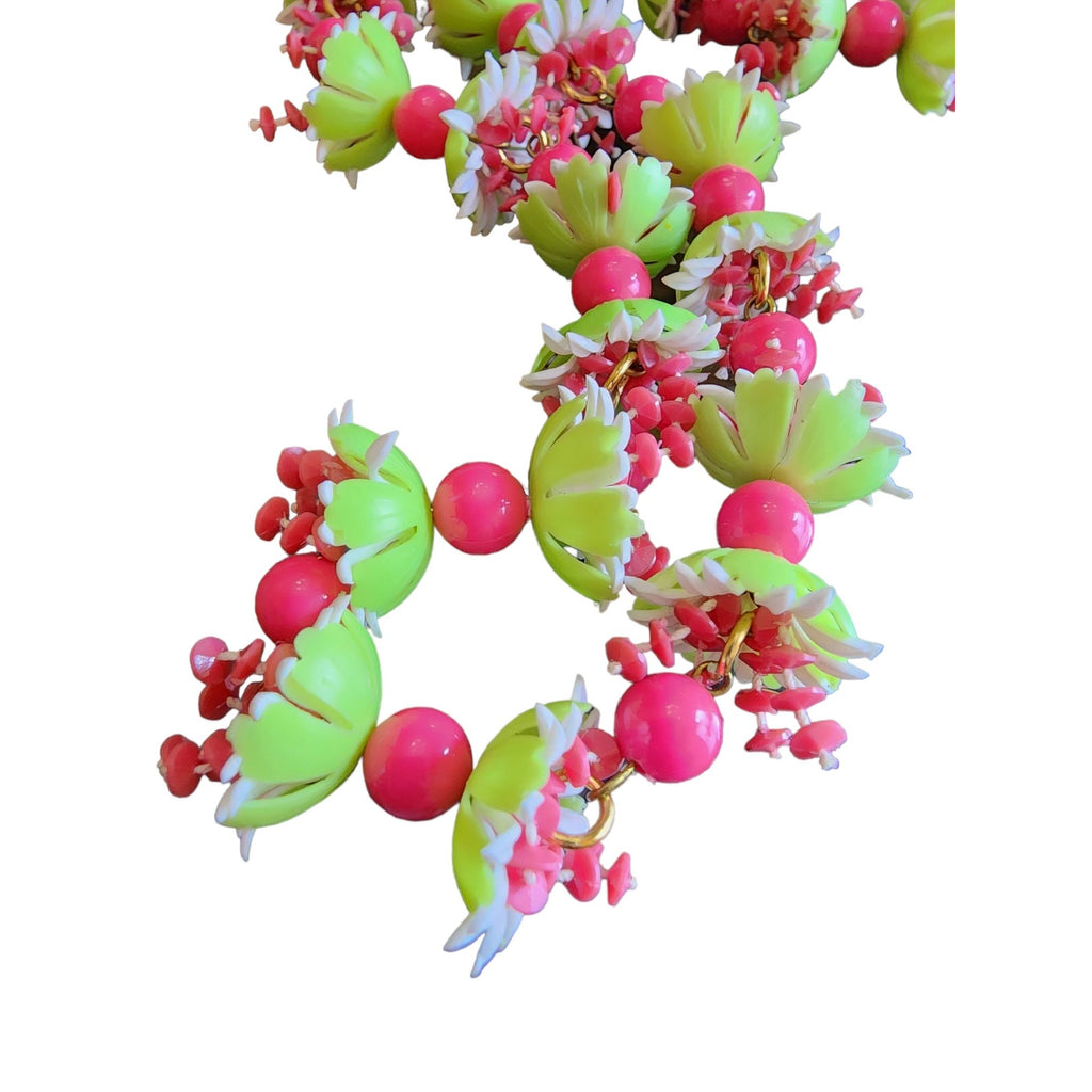 Vintage Fruit Salad Flower Demi Parure Set (A1709)