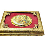 Antique Gilt Metal Decorative Box (A5039)